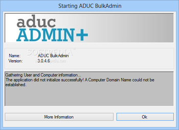 ADUC BulkAdmin screenshot