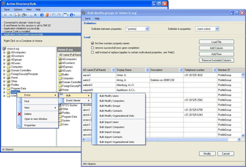 ADUC BulkAdmin screenshot 2