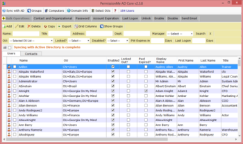 ADUC Core Admin screenshot