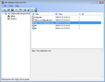 Adv Multiple Clipboard screenshot