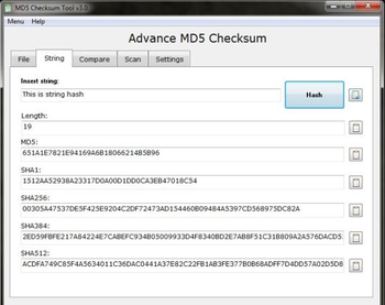 Advance MD5 Checksum screenshot 2