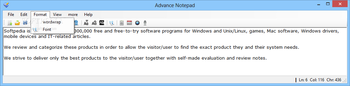 Advance Notepad screenshot 3