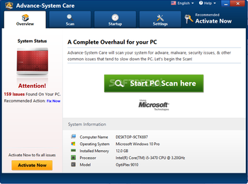 Advance System Care screenshot