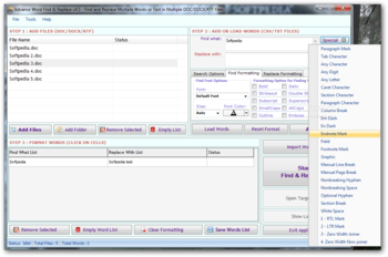 Advance Word Find & Replace screenshot 2