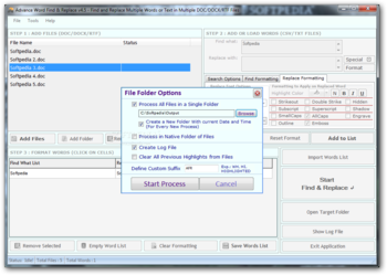 Advance Word Find & Replace screenshot 3