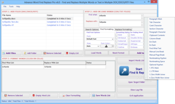 Advance Word Find Replace Pro screenshot 4