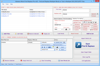 Advance Word Find Replace Pro screenshot 5