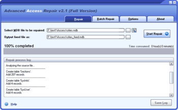Advanced Access Repair screenshot