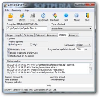 Advanced Archive Password Recovery screenshot 5