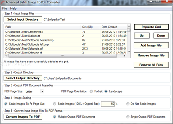 Advanced Batch Image To PDF Converter screenshot