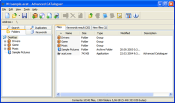 Advanced CATaloguer screenshot 2