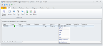 Advanced Contact Manager Professional screenshot