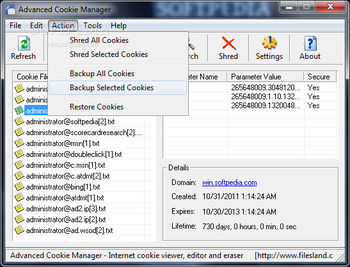 Advanced Cookie Manager screenshot 2