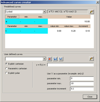Advanced Curve Creator screenshot