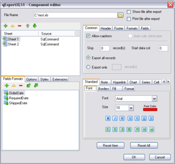 Advanced Data Export .NET screenshot