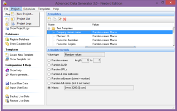 Advanced Data Generator for Firebird screenshot 3