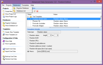 Advanced Data Generator for Firebird screenshot 4