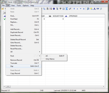 Advanced DBF Editor screenshot 2