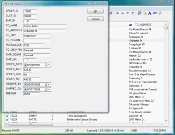 Advanced DBF Editor screenshot