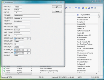 Advanced DBF Editor screenshot 2
