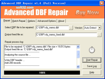 Advanced DBF Repair screenshot 3
