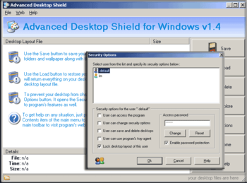 Advanced Desktop Shield screenshot