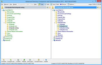 Advanced Directory Comparison and Synchronization screenshot