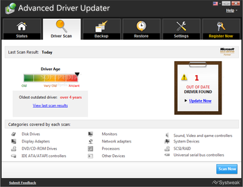 Advanced Driver Updater screenshot 2