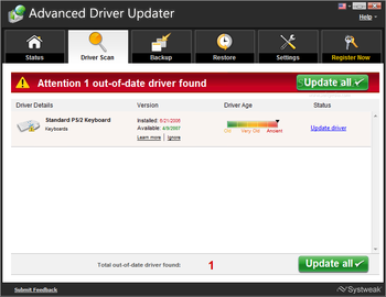 Advanced Driver Updater screenshot 3