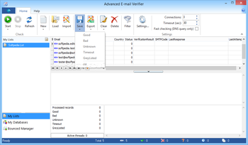 Advanced E-mail Verifier screenshot 4