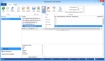 Advanced E-mail Verifier screenshot 6