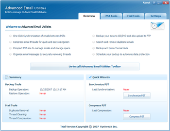 Advanced Email Utilities screenshot