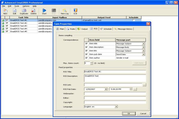 Advanced Email2RSS Professional screenshot