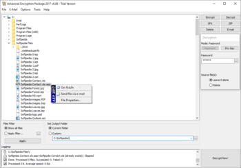 Advanced Encryption Package screenshot 2