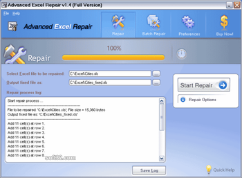 Advanced Excel Repair screenshot 2