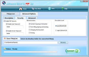 Advanced Excel to PDF screenshot 3