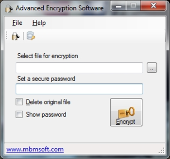 Advanced File Encryption Software screenshot