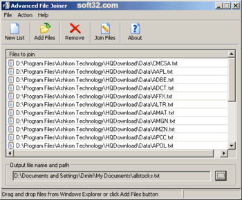 Advanced File Joiner screenshot 2