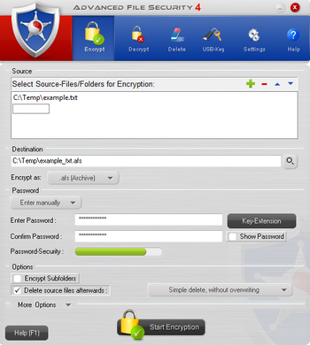 Advanced File Security Pro screenshot