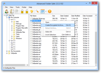 Advanced Folder Safe (formerly MTE Folder Locker) screenshot