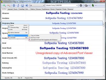 Advanced Font Viewer screenshot 2