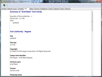 Advanced Font Viewer screenshot 5