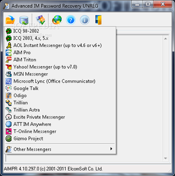 Advanced IM Password Recovery screenshot
