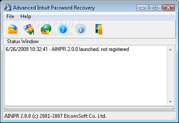 Advanced Intuit Password Recovery screenshot