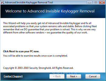 Advanced Invisible Keylogger Removal Tool screenshot