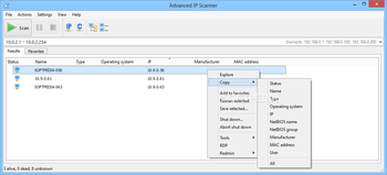 Advanced IP Scanner screenshot