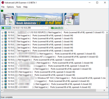 Advanced LAN Scanner screenshot