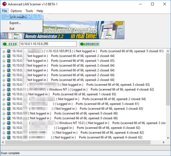 Advanced LAN Scanner screenshot 3