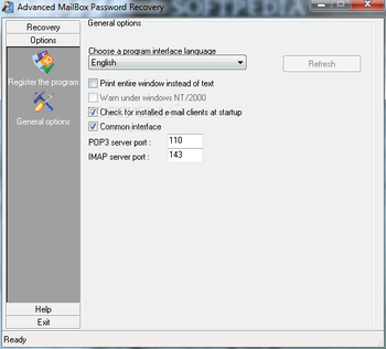 Advanced Mailbox Password Recovery screenshot 3