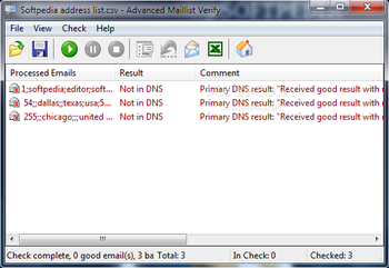 Advanced Maillist Verify screenshot